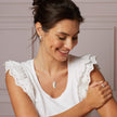 Laura Ashley Silver Plume Feather Necklace