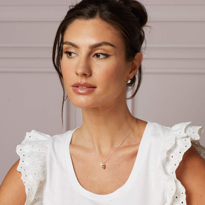 Laura Ashley Silver Broadoak Mini Hoop Earrings