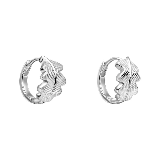 Laura Ashley Silver Broadoak Mini Hoop Earrings