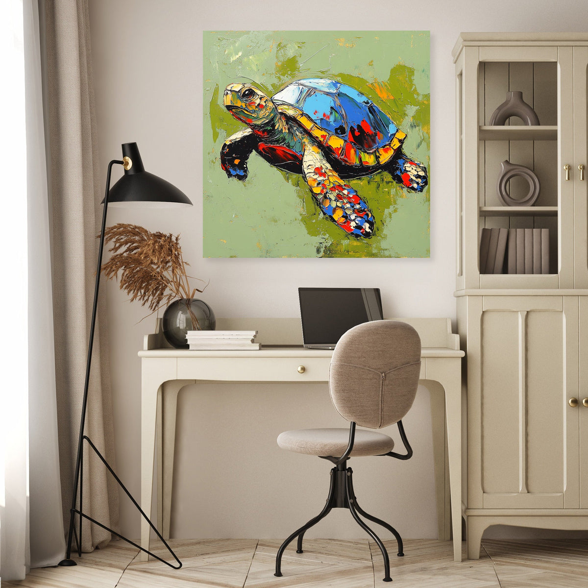 Turtle's Radiant Canvas