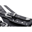 Dark in Love Elvira Faux Leather Layered Goth Waist Belt