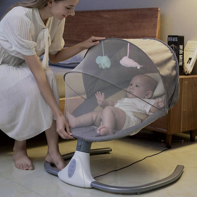 Baby-Wippe Schaukelstuhl Beruhigungsstuhl Elektrische Smart-Wiege