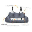 Sofa/Cama para Perros, Transportín Trasero de Coche para Mascotas