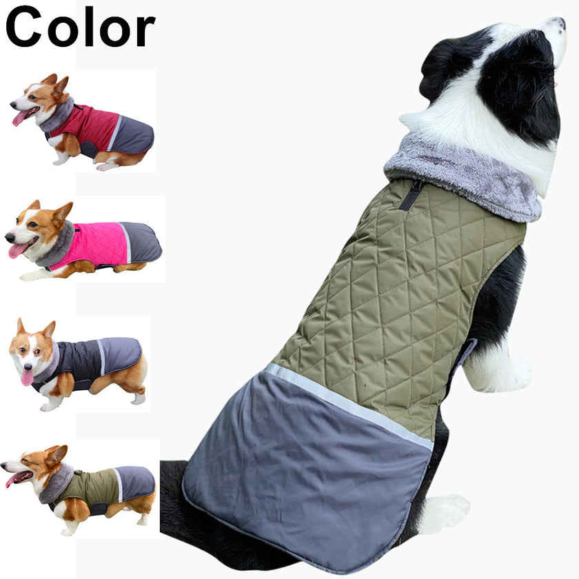 Plush Lapel Pet Clothes Double-sided