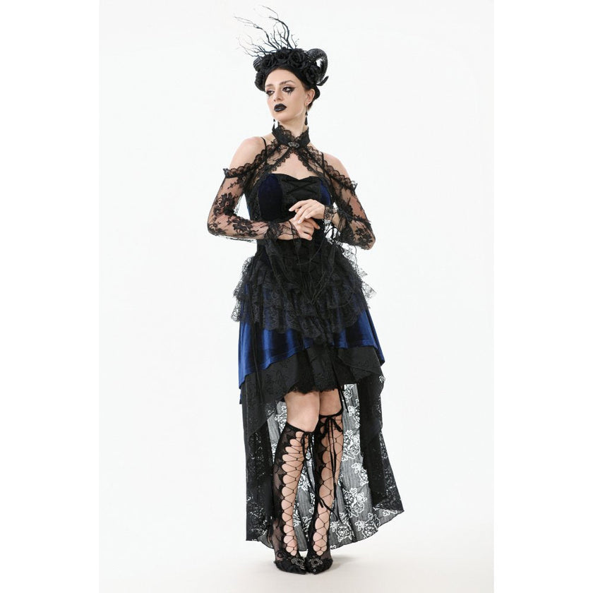 Dark in Love Thalassa Floral Lace Draped Arm Sleeves