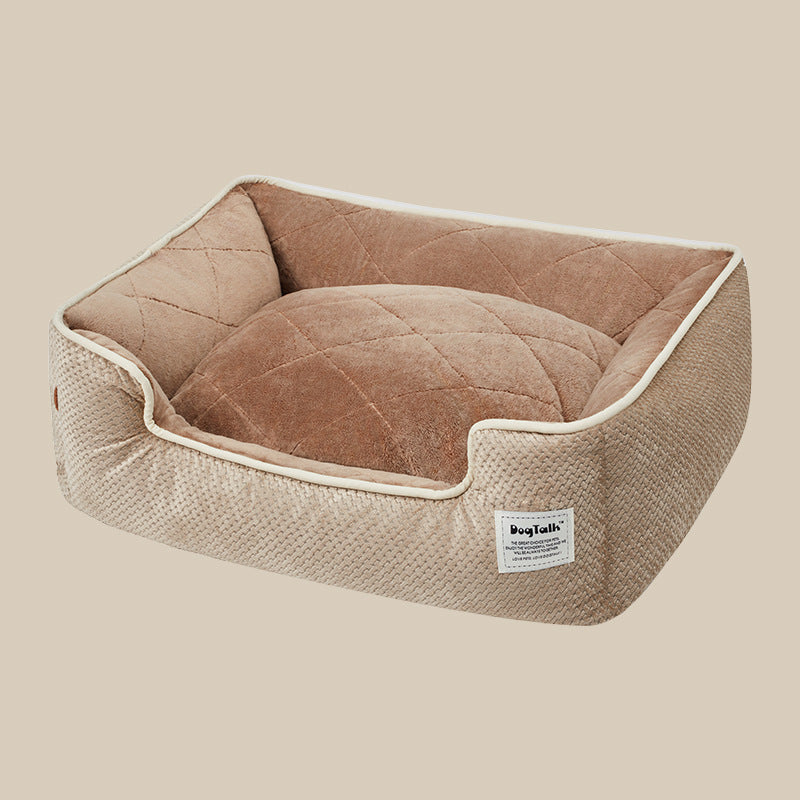 Arena para perros y gatos espesa, cálida de invierno, desmontable y lavable
