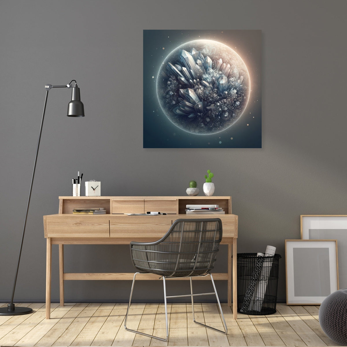 Crystal Planet Canvas