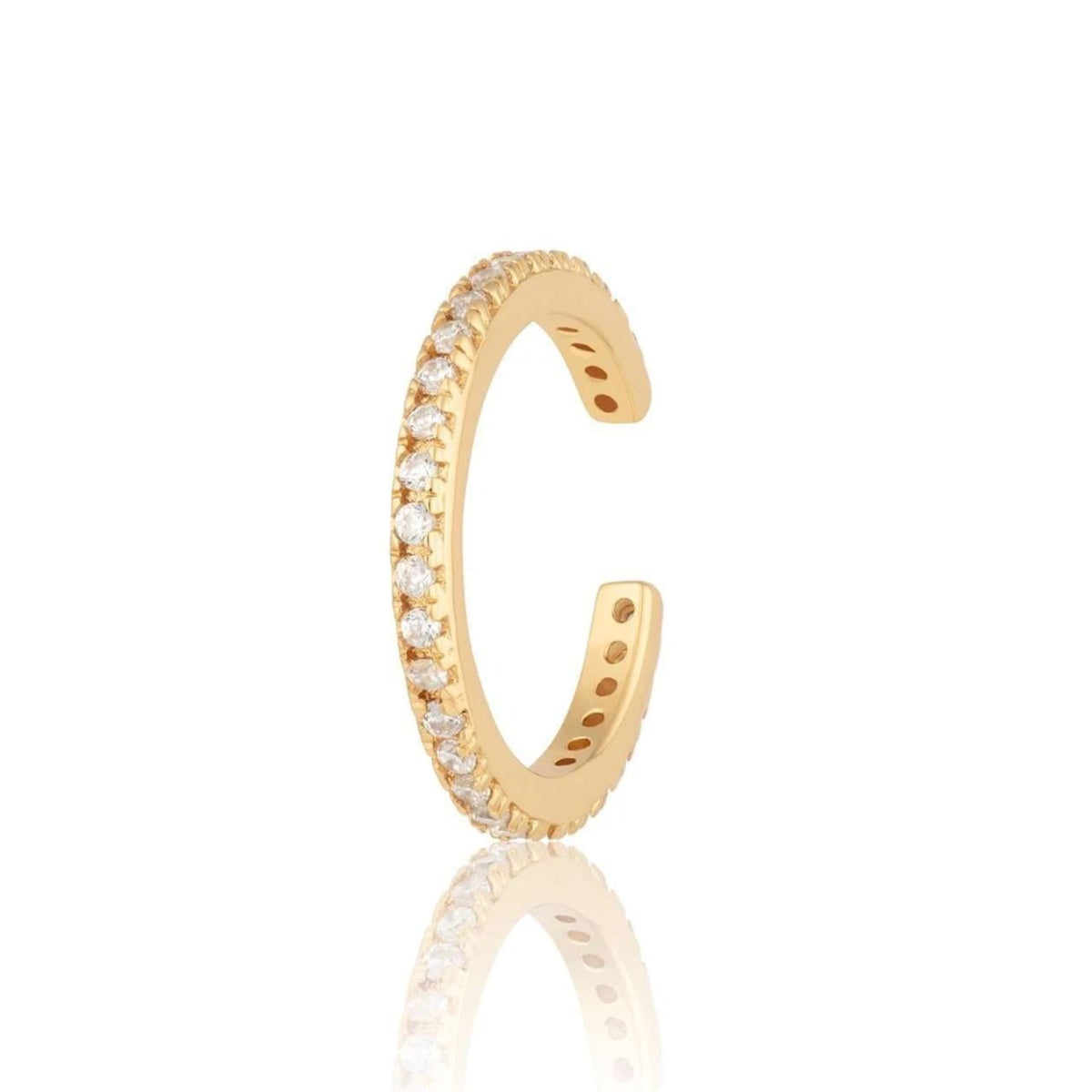 Slim Sparkling Single Ear Cuff