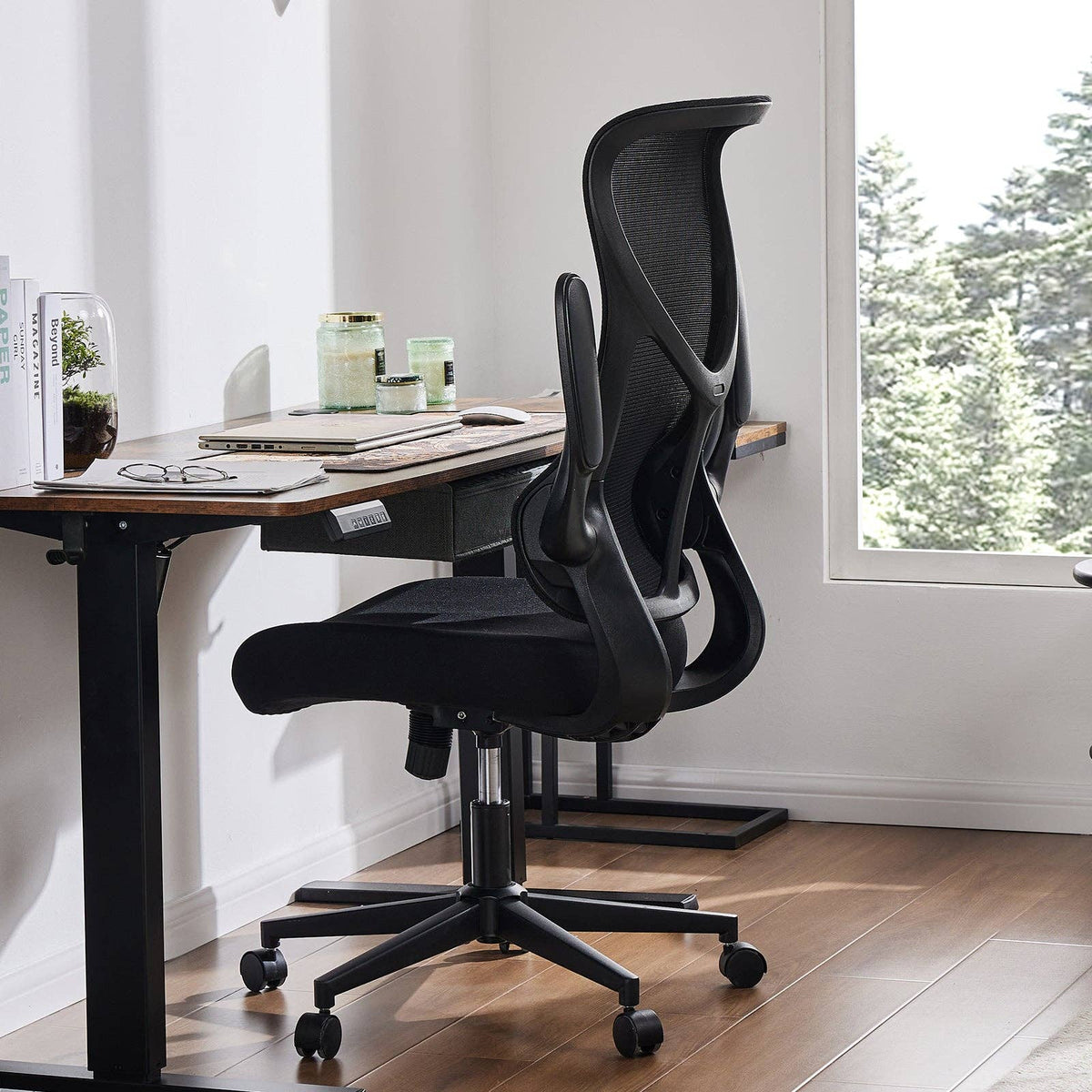 Auraspine Ergonomic Mesh Office Chair with Adjustable Lumbar Support & Breathable Backrest