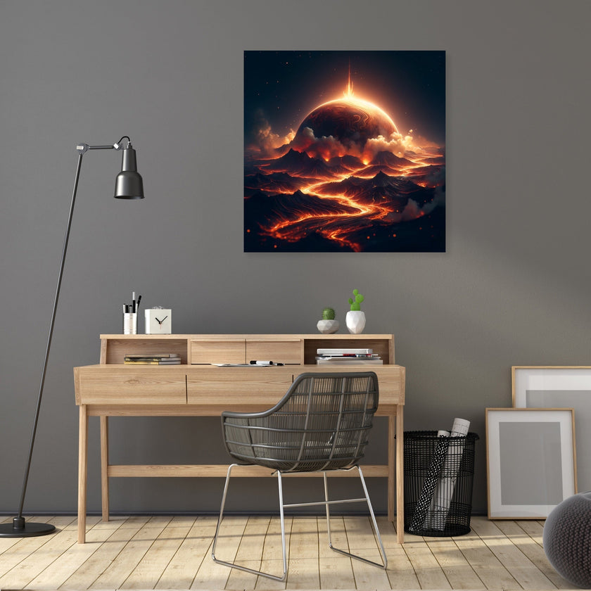 Lava Planet Canvas
