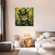 Leprechaun Cat Canvas