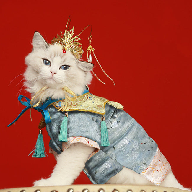Neues Haustier-Hanfu-Kleider-Geschenkset