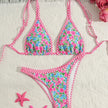 Traje de baño de bikini sexy estampado para mujer Bili