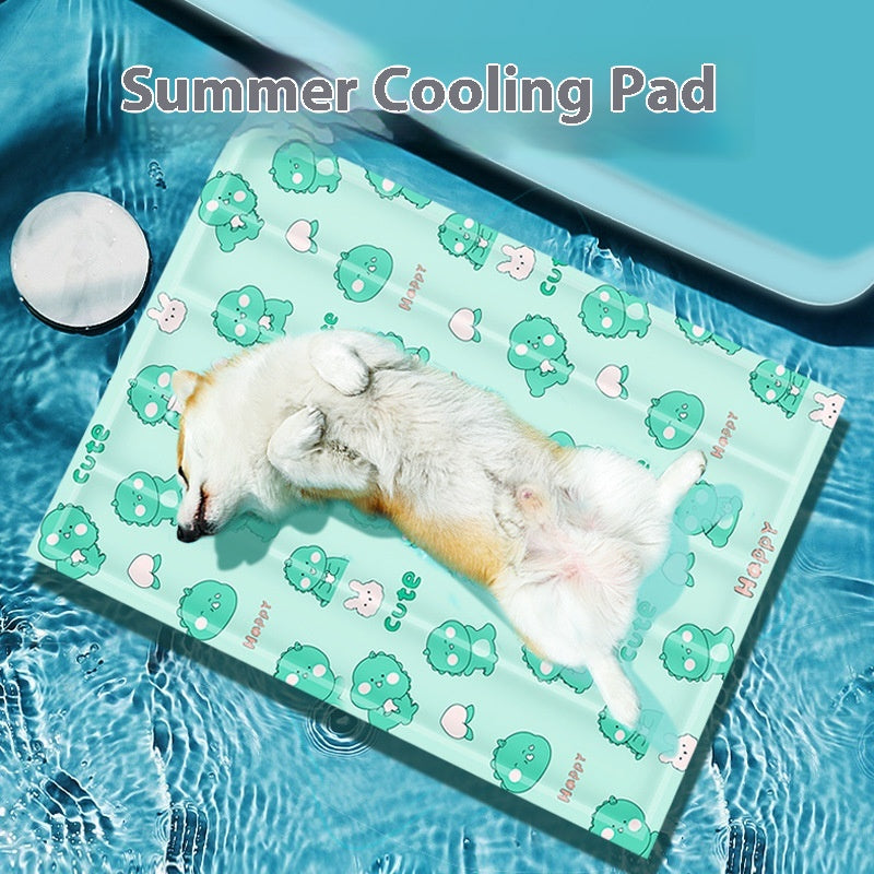 Alfombrilla de hielo refrigerante para perros, alfombrilla de hielo de gel, colchoneta impermeable para caseta
