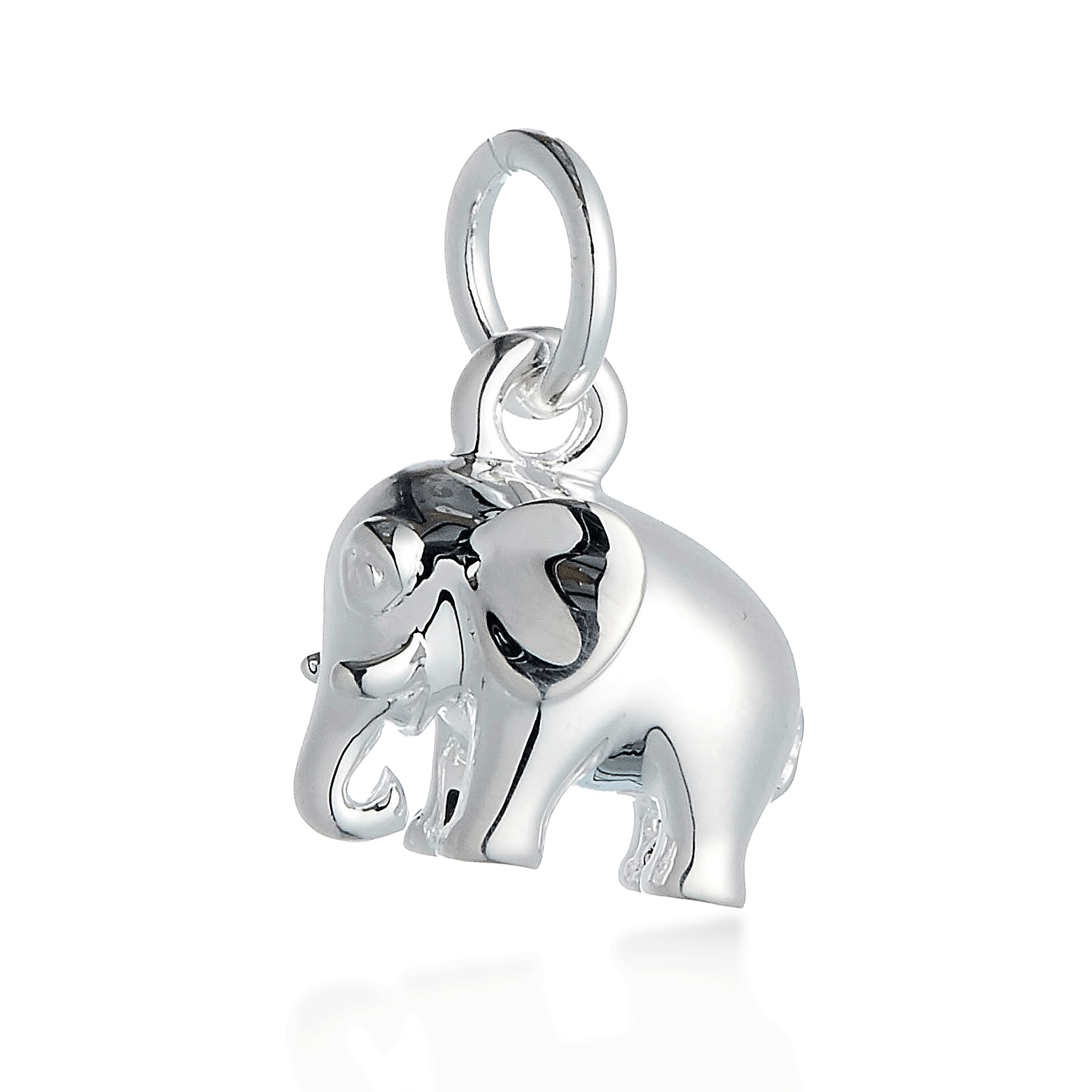 Elephant Silver Charm