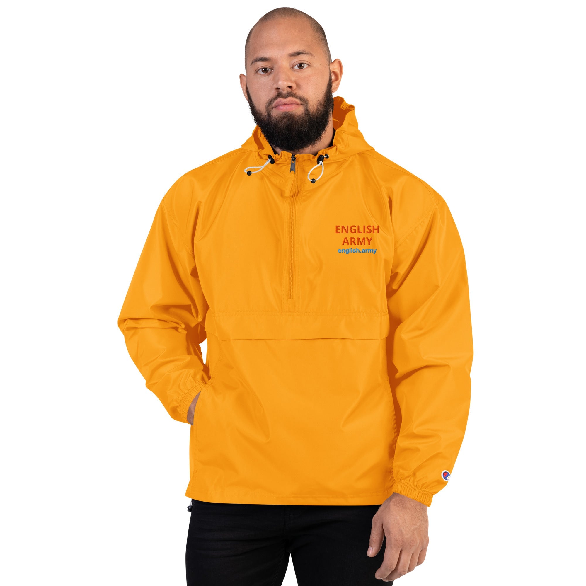 ENGLISH ARMY - Embroidered Champion Packable Jacket