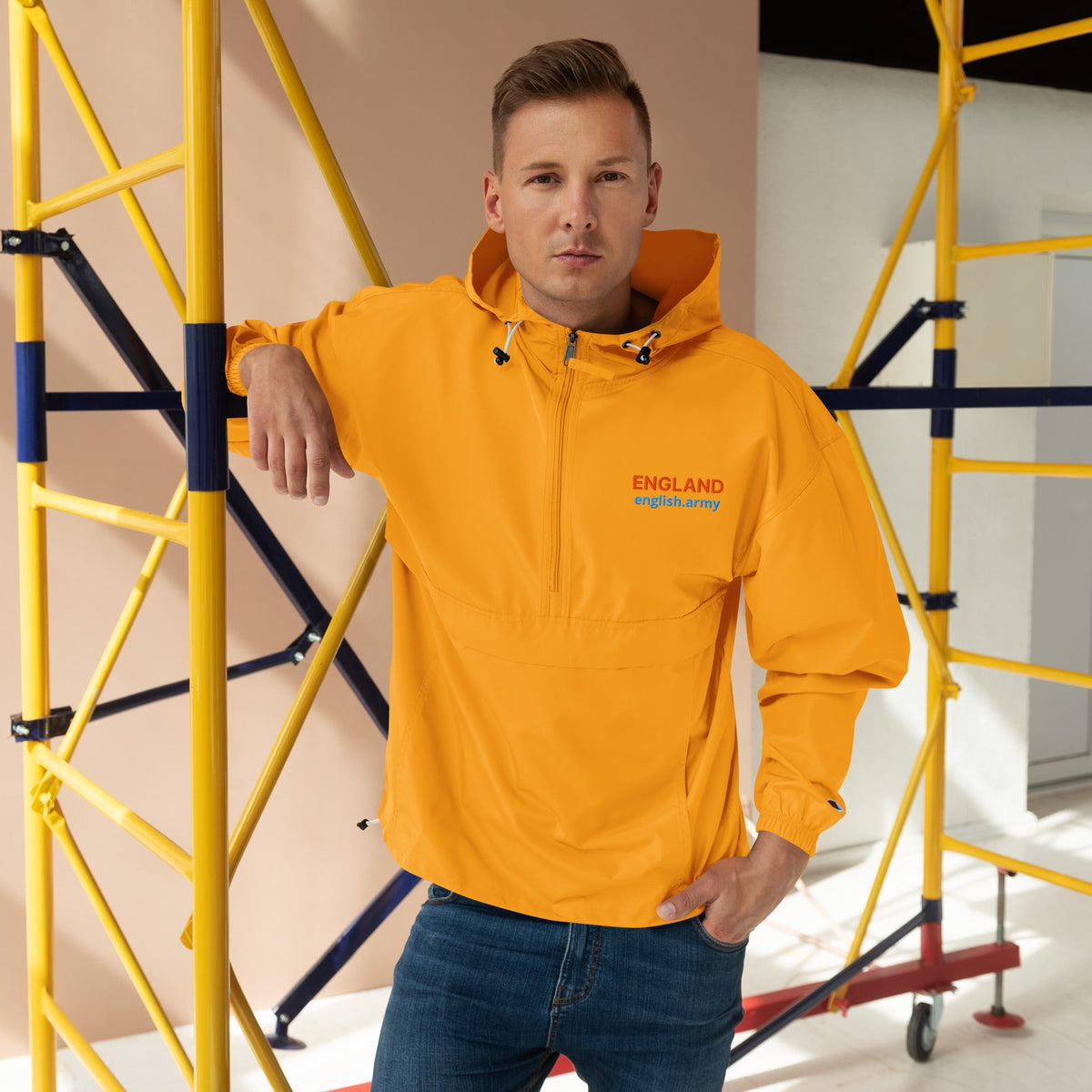 ENGLAND - Embroidered Champion Packable Jacket