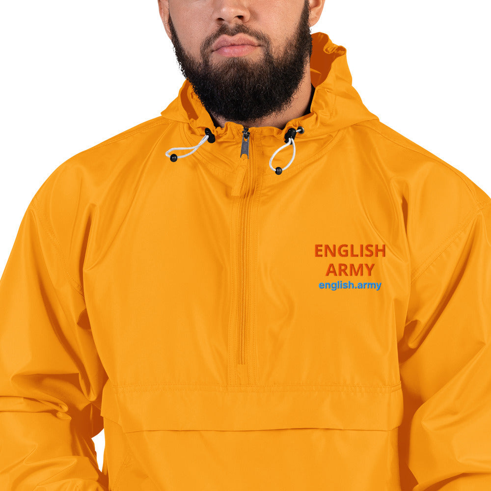 ENGLISH ARMY - Embroidered Champion Packable Jacket