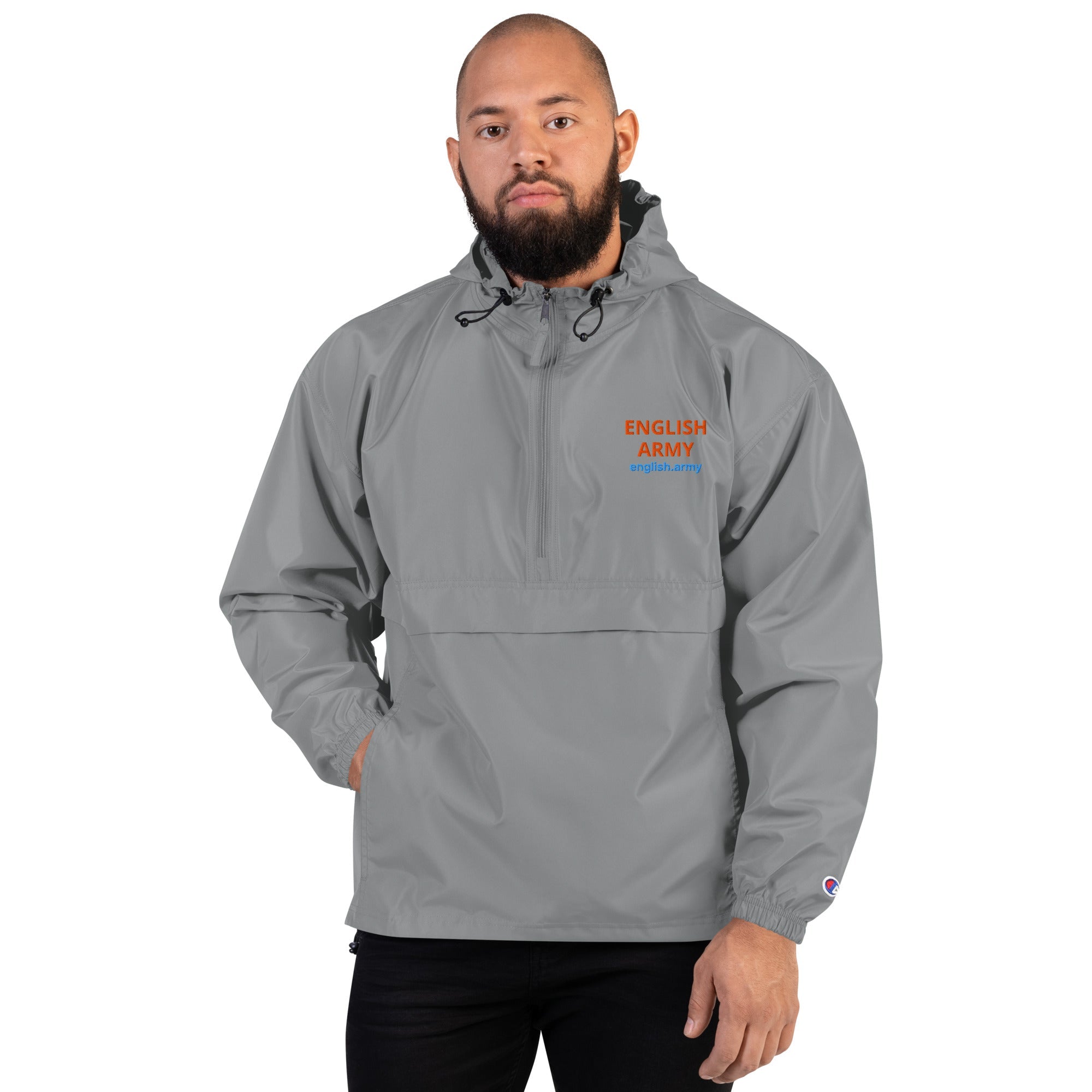 ENGLISH ARMY - Embroidered Champion Packable Jacket