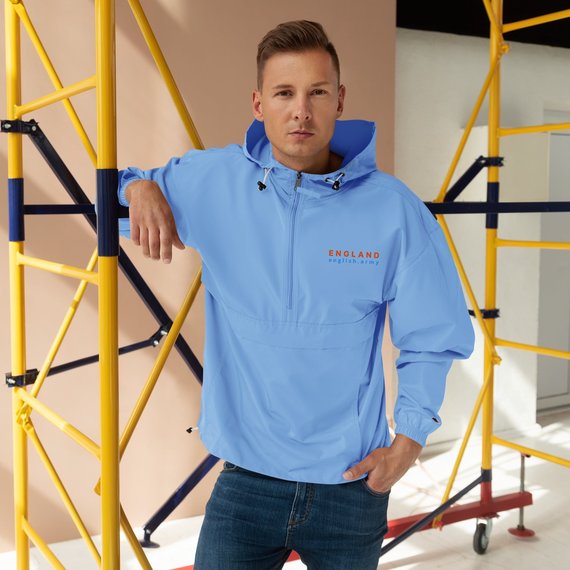 ENGLAND - Embroidered Champion Packable Jacket