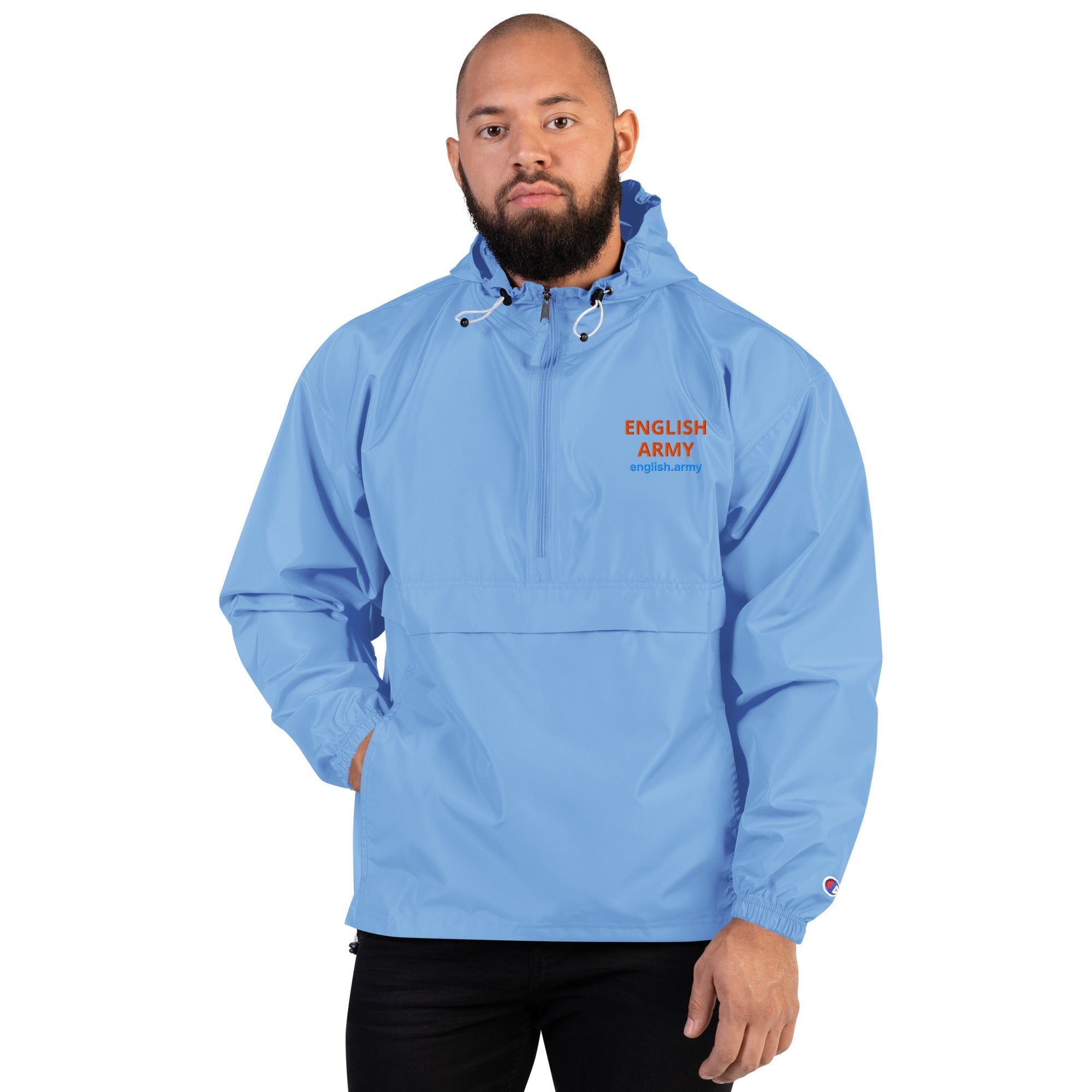 ENGLISH ARMY - Embroidered Champion Packable Jacket