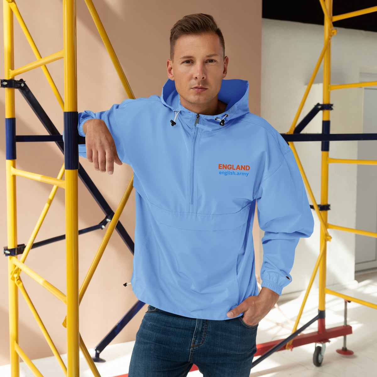 ENGLAND - Embroidered Champion Packable Jacket