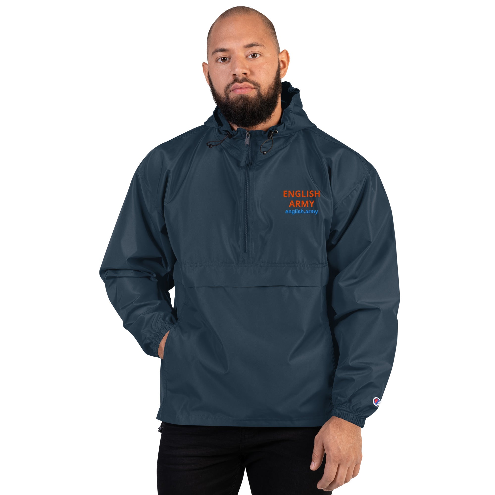 ENGLISH ARMY - Embroidered Champion Packable Jacket