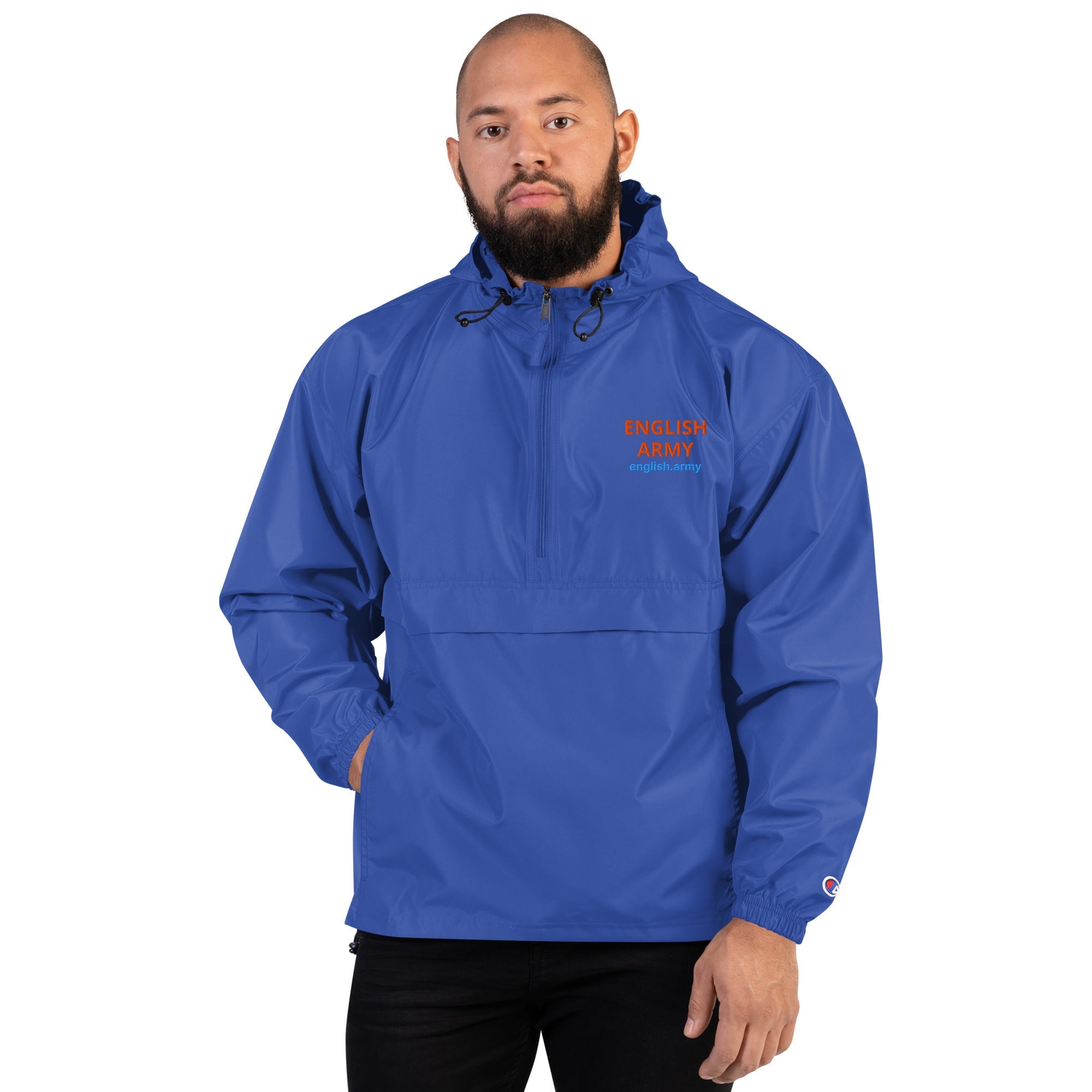 ENGLISH ARMY - Embroidered Champion Packable Jacket