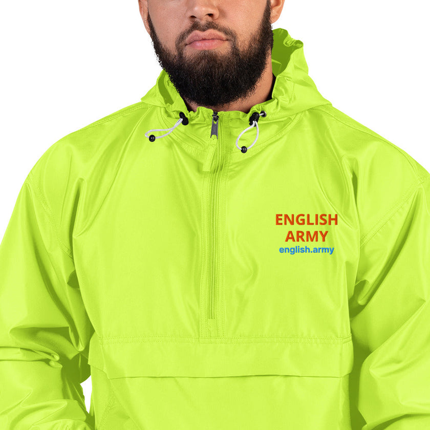 ENGLISH ARMY - Embroidered Champion Packable Jacket