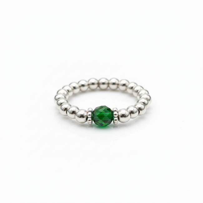 Emerald Crystal Ring