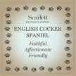 English Cocker Spaniel Personalised Silver Dog Tag Necklace