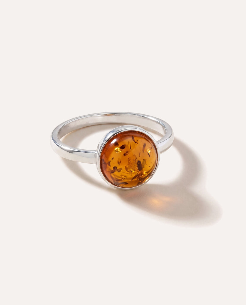 ESSENTIALS Amber Solitaire Ring