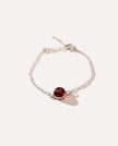 ESSENTIALS Cherry Amber Link Chain Bracelet