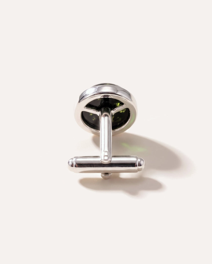 ESSENTIALS Green Amber Cufflinks