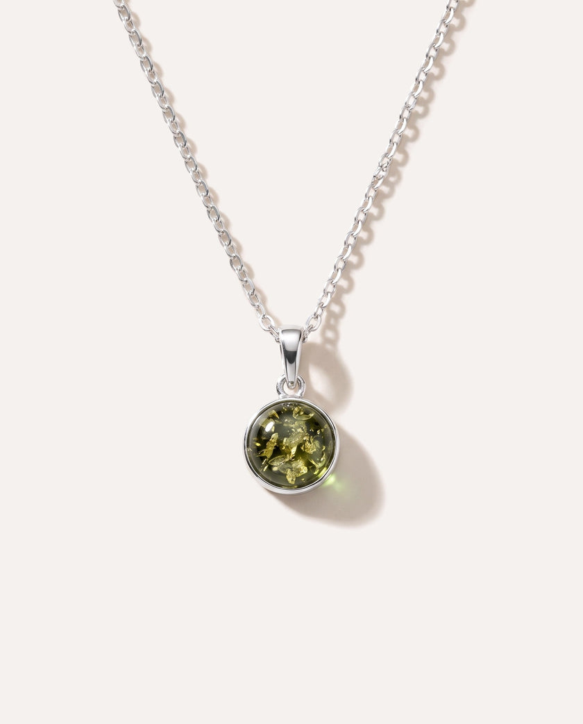 ESSENTIALS Mini Green Amber Pendant