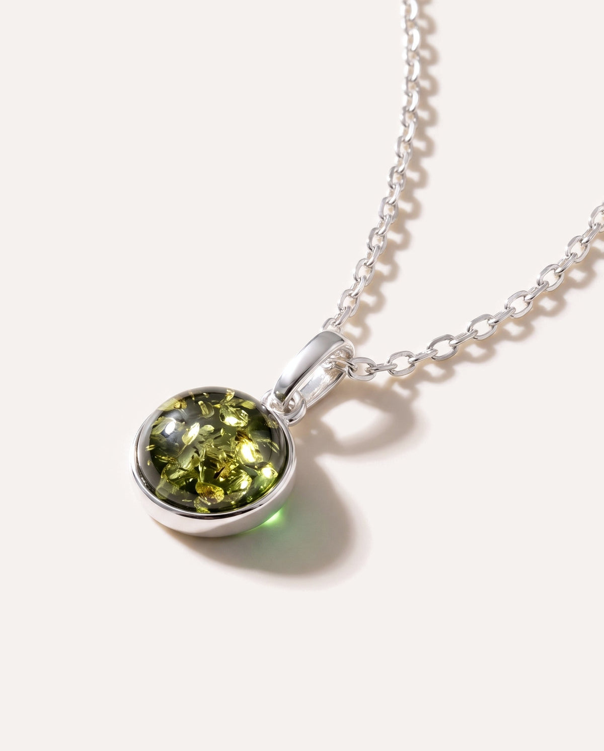 ESSENTIALS Mini Green Amber Pendant