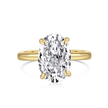 Eva Ovalschliff Ring Gold