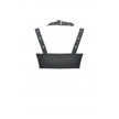 Dark in Love Evangeline Buckled Utility Crop Top in Black