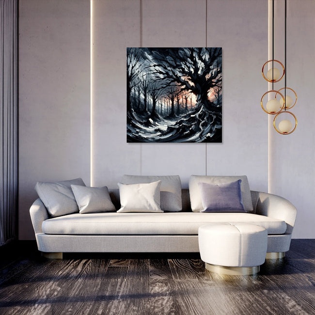 Gothic Twilight Forest Canvas