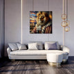 Regal Lion King Impression Canvas