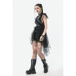 Dark in Love Seraphina Tiered Mesh & Ruffle Goth Layer Dress