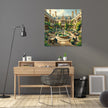Cambridge Courtyard Contemplation Canvas