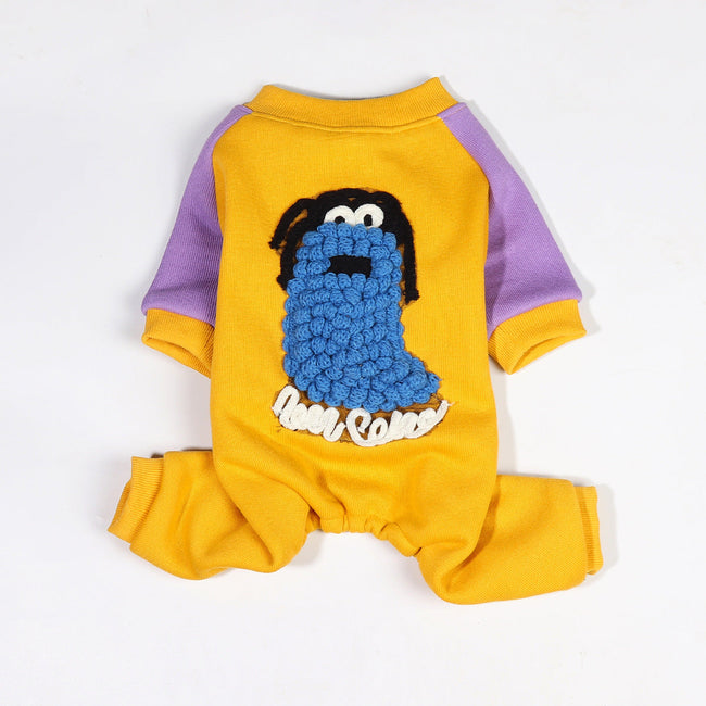 Small Dog Fadoubago Clothes Plush And Thickened Pet Four-legged Clothes To Keep Warm In Winter