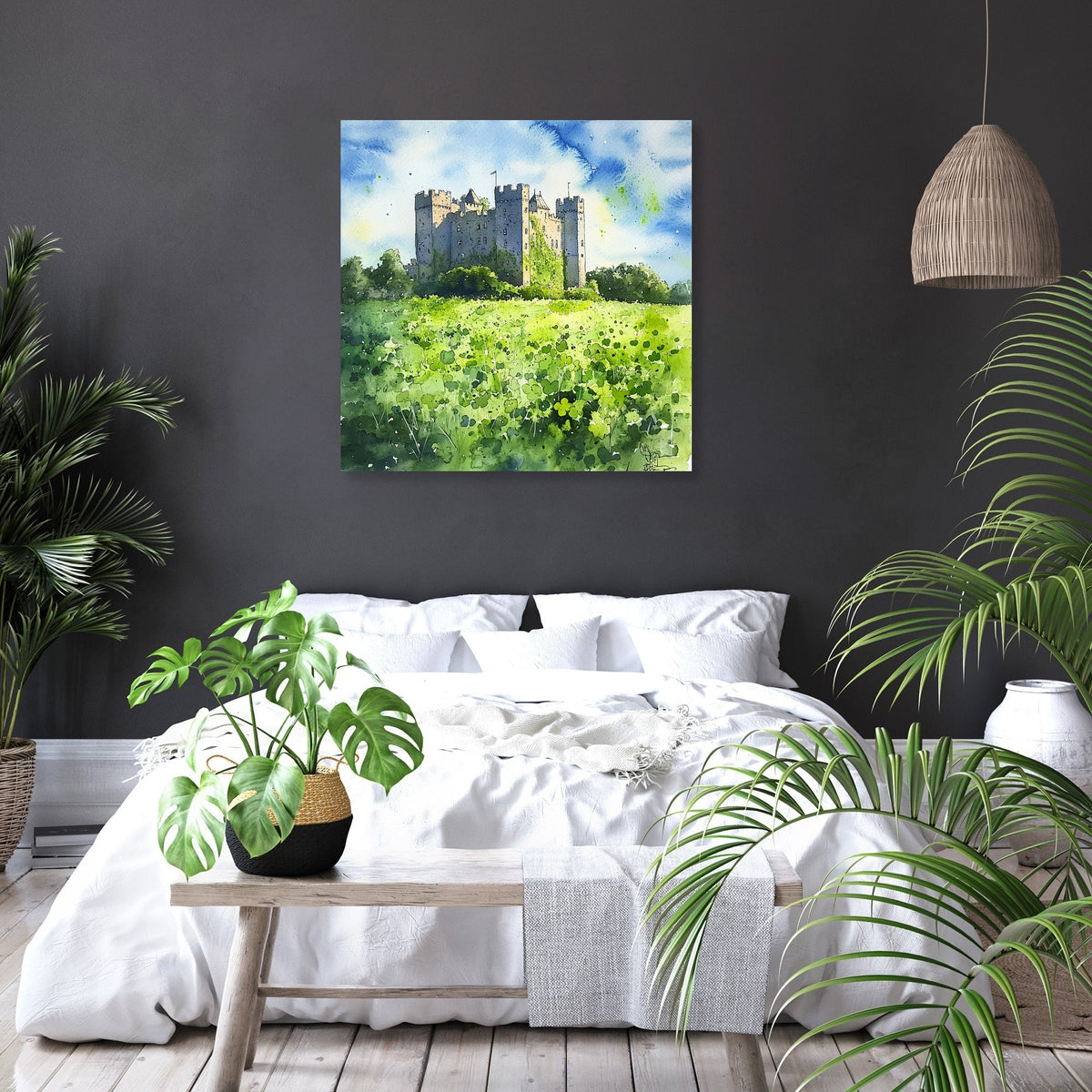 Irish Castle Spring Canvas