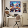 Nostalgic Christmas Village Canvas