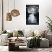 Lunar Serenity Lake Canvas