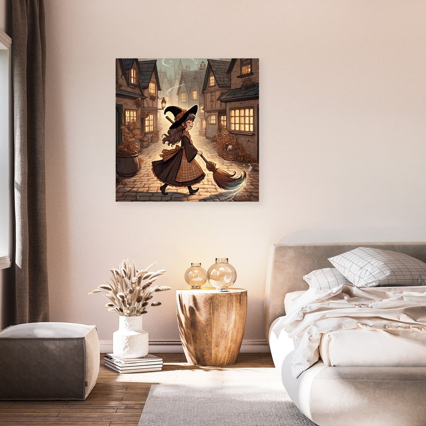Whimsical Witch Canvas