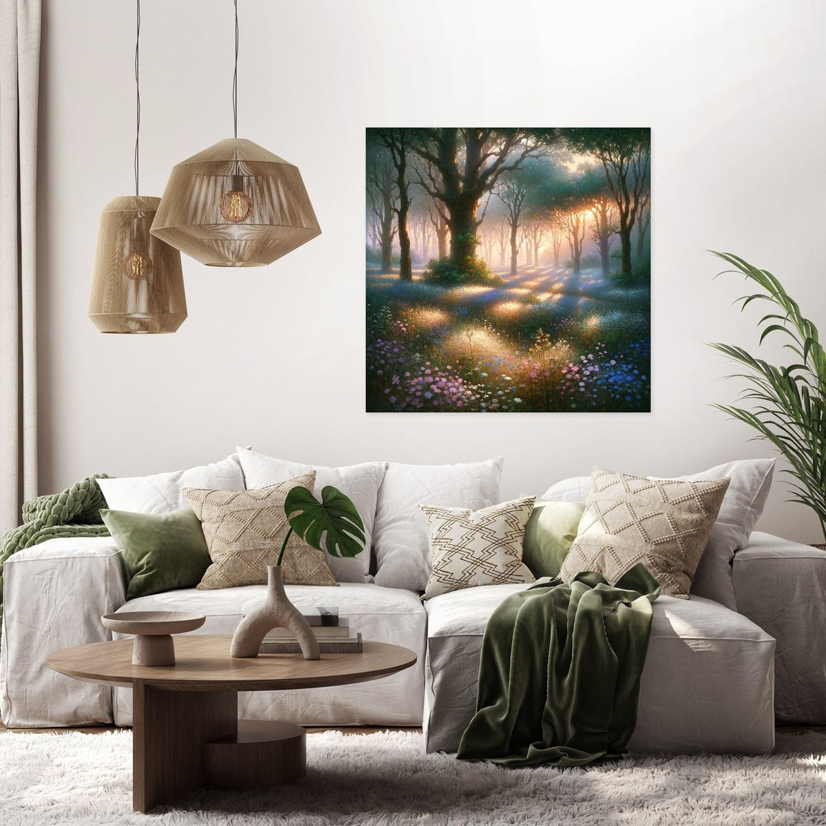 Dawn's Tranquil Glade Canvas