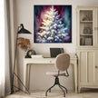 Melancholic Christmas Serenity Canvas
