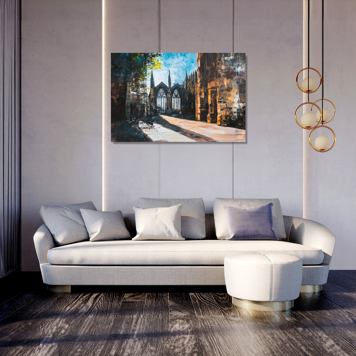 Coventry Cathedral Contrast Canvas
